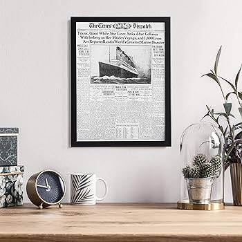 Amazon.co.jp: Posterazzi 新聞 The Times Despatch 16 4月 1912